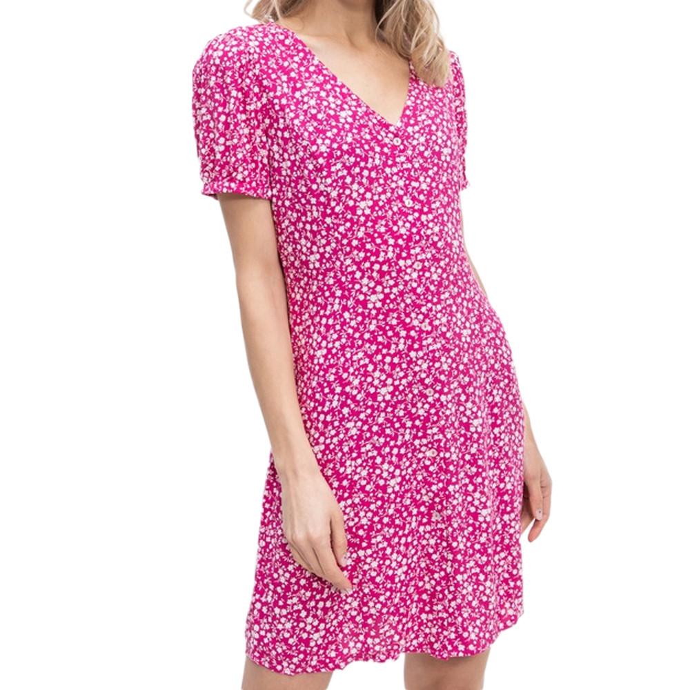 Robe Rose à fleurs Femme Only Nova pas cher