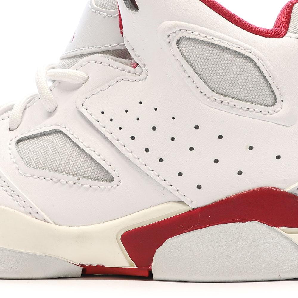 Baskets Blanches Rouges Garcon Nike Jordan Fltclb