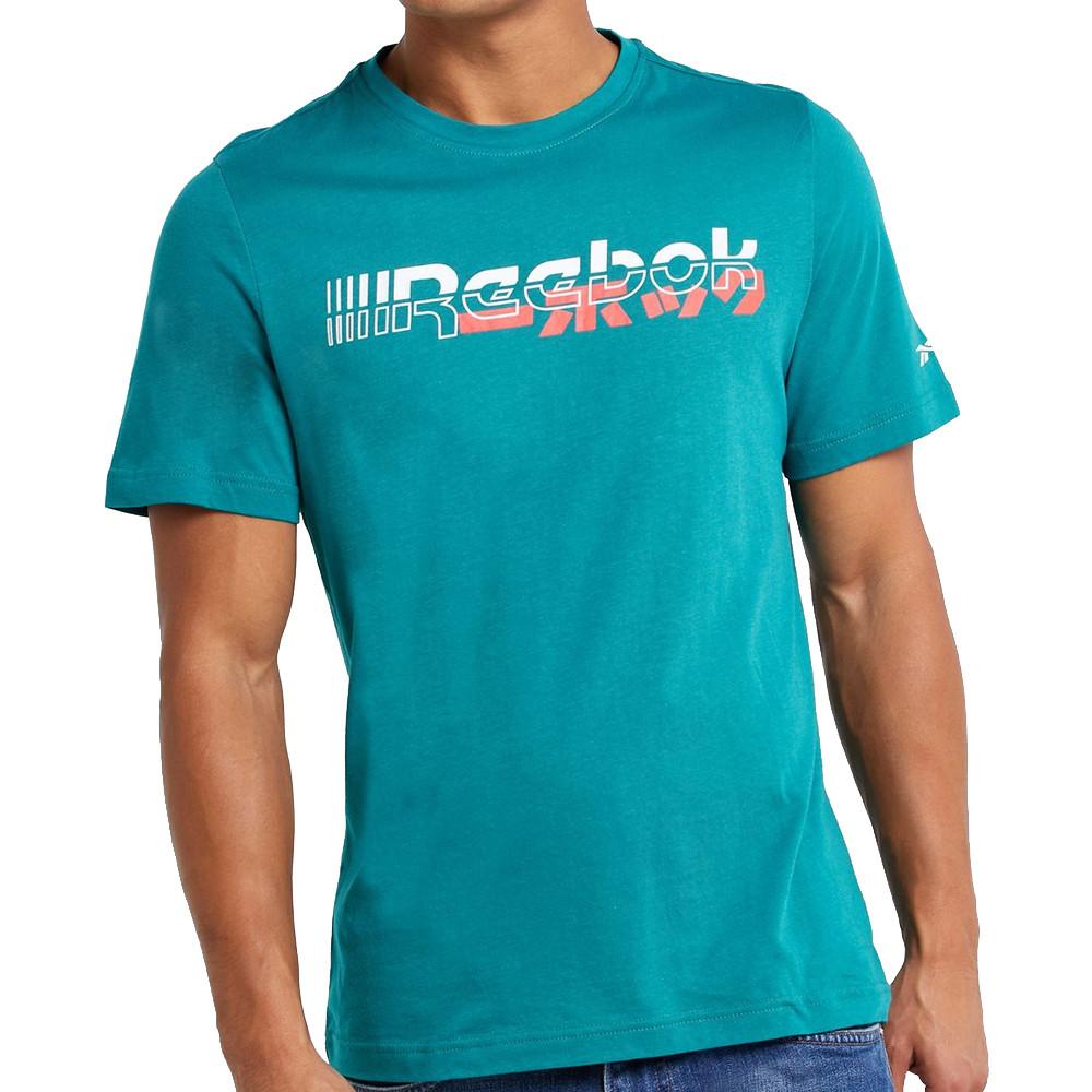 T-Shirt bleu homme Reebok MYT SS Tee pas cher