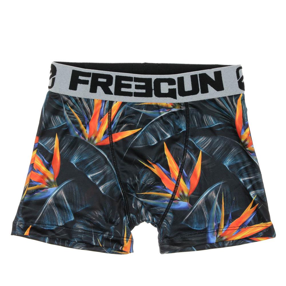 Boxer Noir/Gris à Imprimés Garçon Freegun Par pas cher