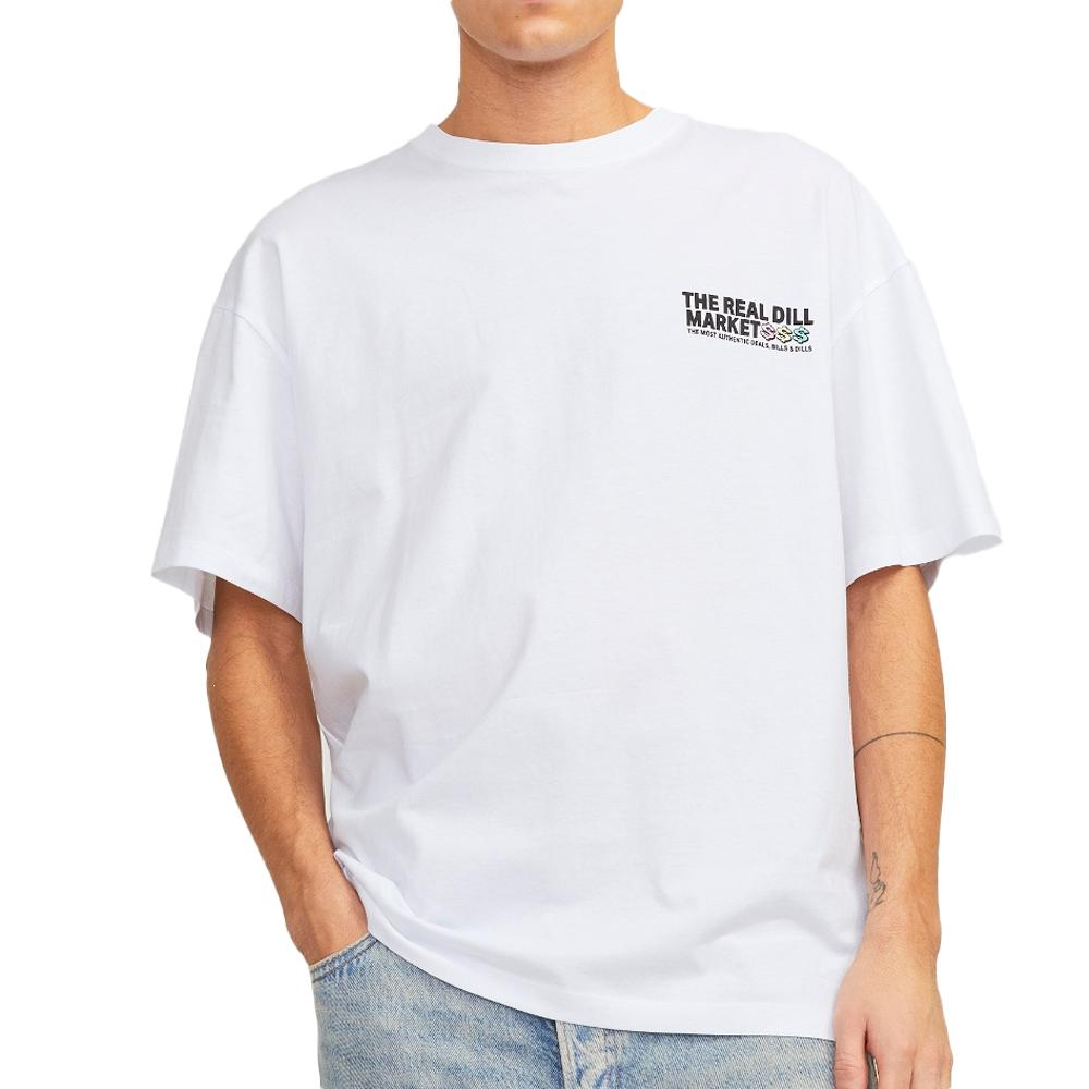 T-Shirt Blanc Homme Jack & Jones Toast pas cher