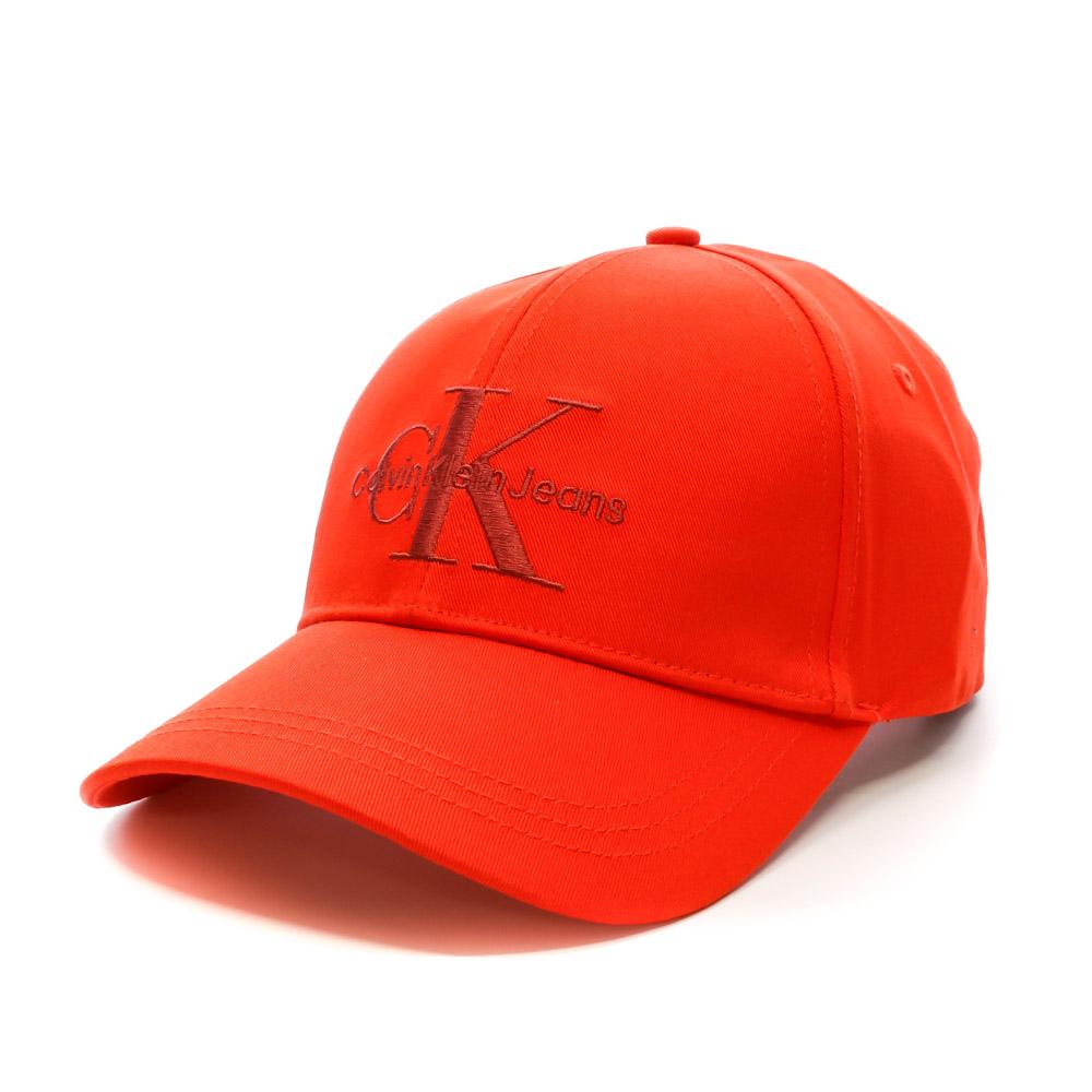 Casquette Rouge Mixte Calvin Klein Jeans Monogram Cap pas cher