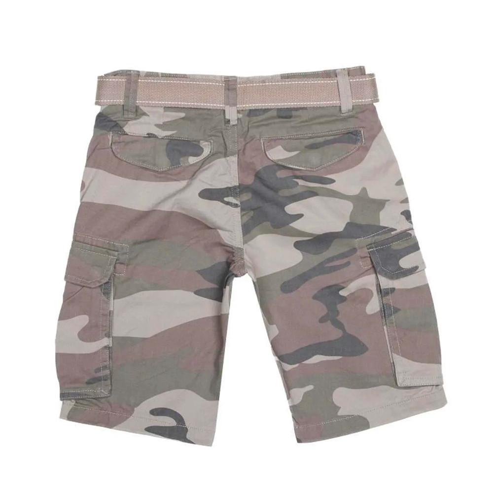 Bermuda Camouflage Kaki Garçon Teddy Smith Shurley Cargo vue 2