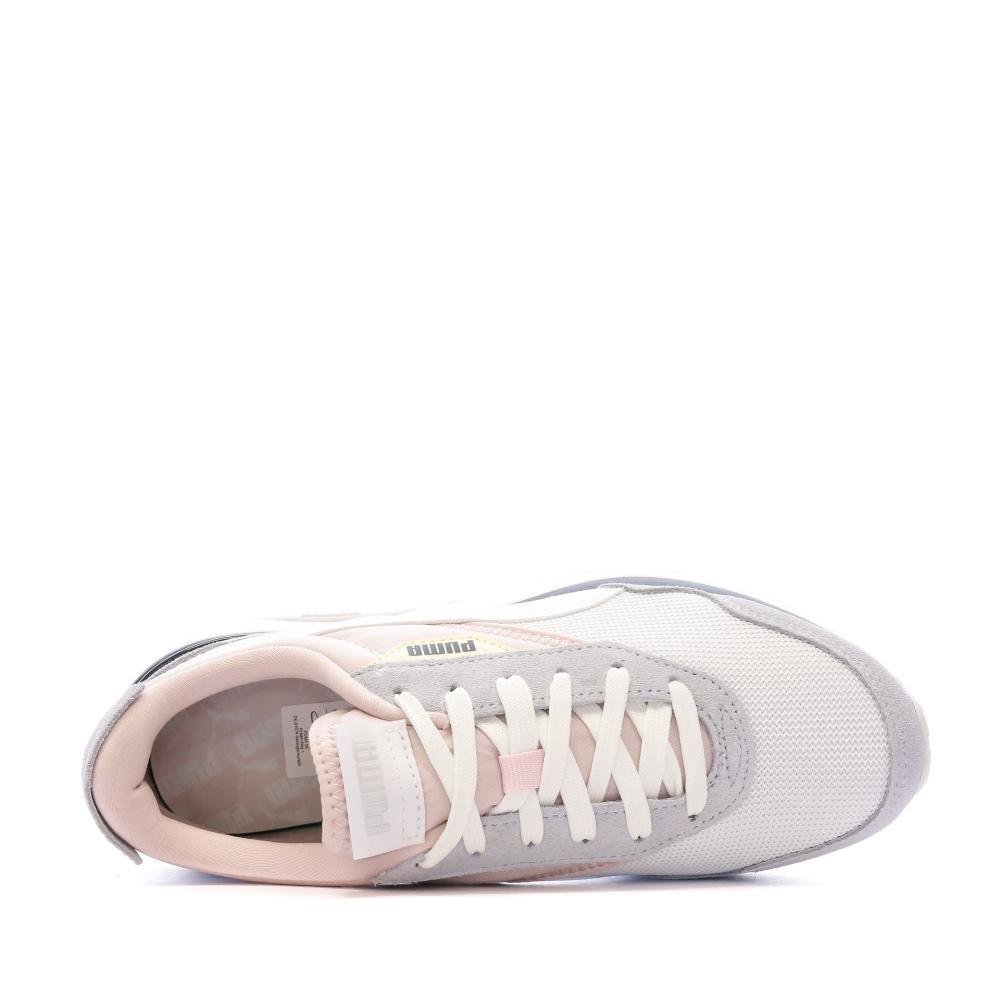 Baskets Gris/Rose Femme Puma Cruise Rider Silk Road vue 4