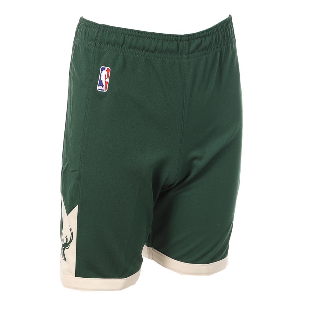 Short de Basketball Vert/Beige Garçon NBA MILWAUKEE BUCKS pas cher