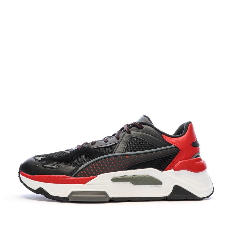 Baskets Noires Rouges Homme Puma Ferrari Rs