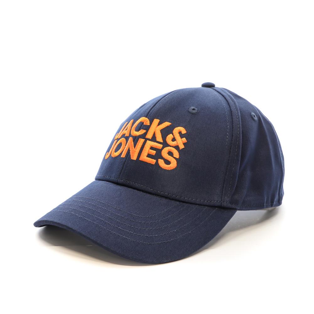 Casquette Marine/Orange Homme Jack & Jones Jacgall pas cher