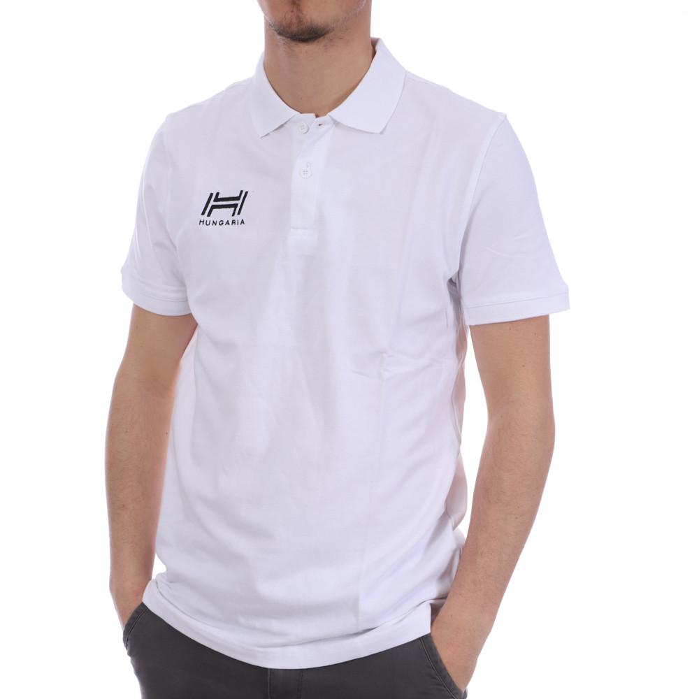 Polo blanc homme Hungaria Basic pas cher