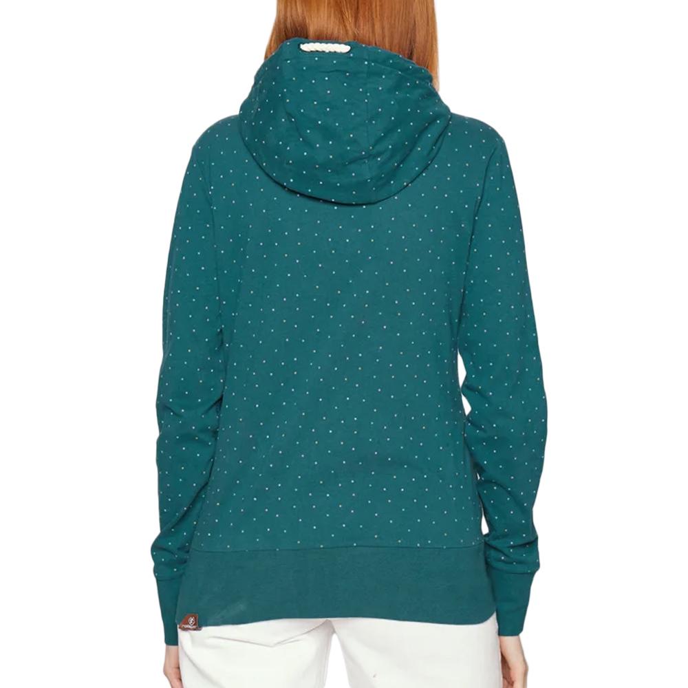 Sweat Zippé Vert Femme Ragwear Paya Dots vue 2