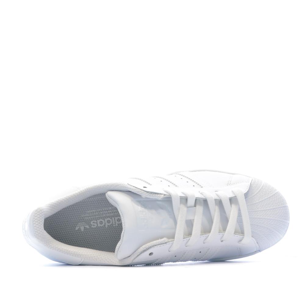 SUPERSTAR J Baskets Blanches Garçon/Fille Adidas vue 4