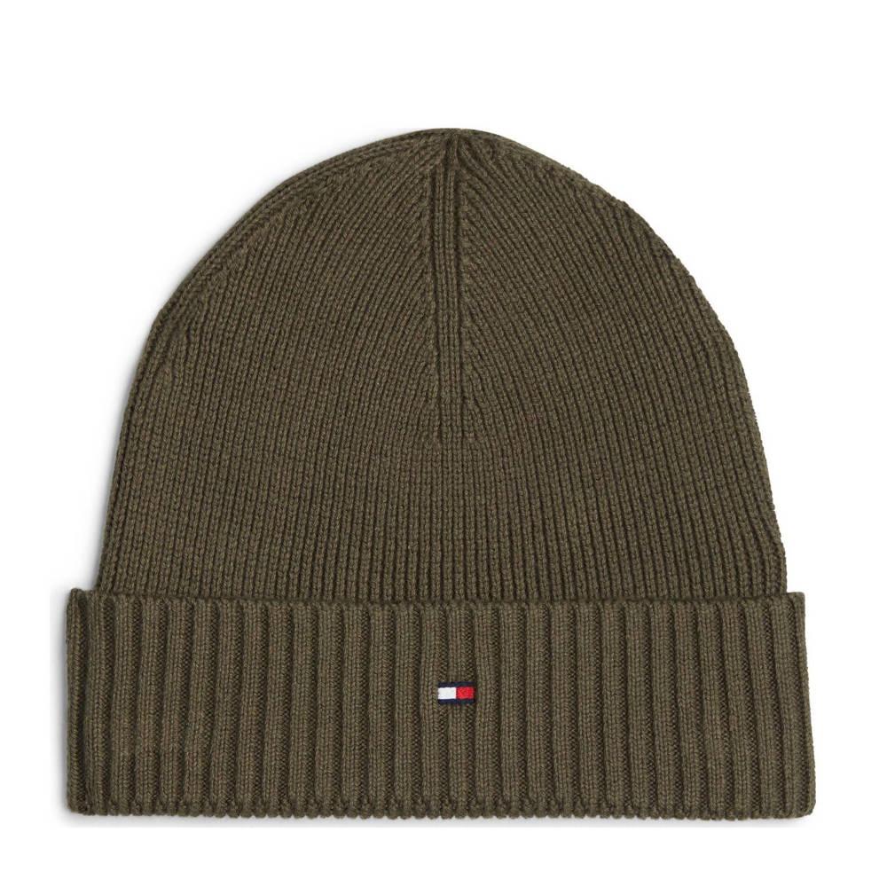 Bonnet Kaki Homme Tommy Hilfiger Pima pas cher