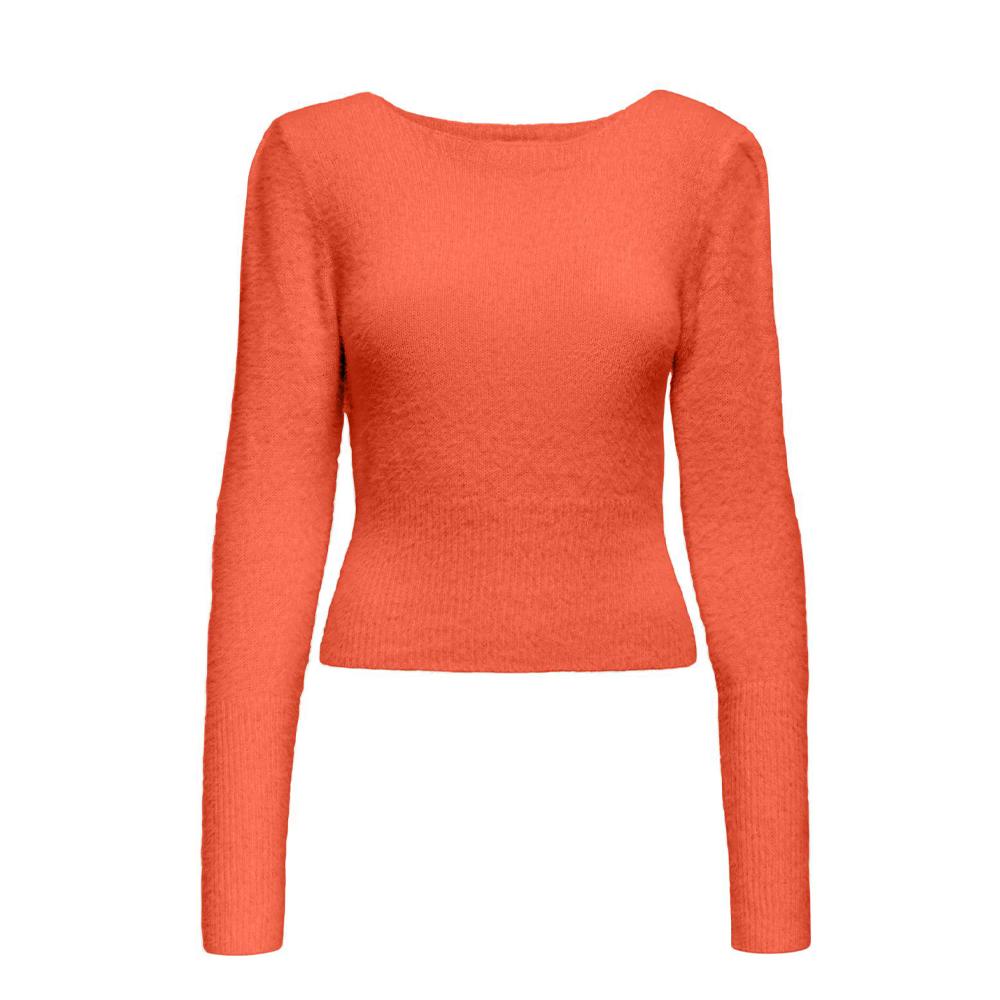 Pull Orange Femme Only Ella pas cher