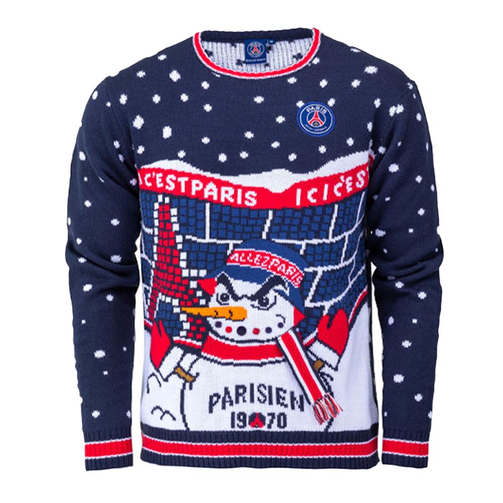 Pull de Noël Marine Homme PSG P14274CL02 pas cher