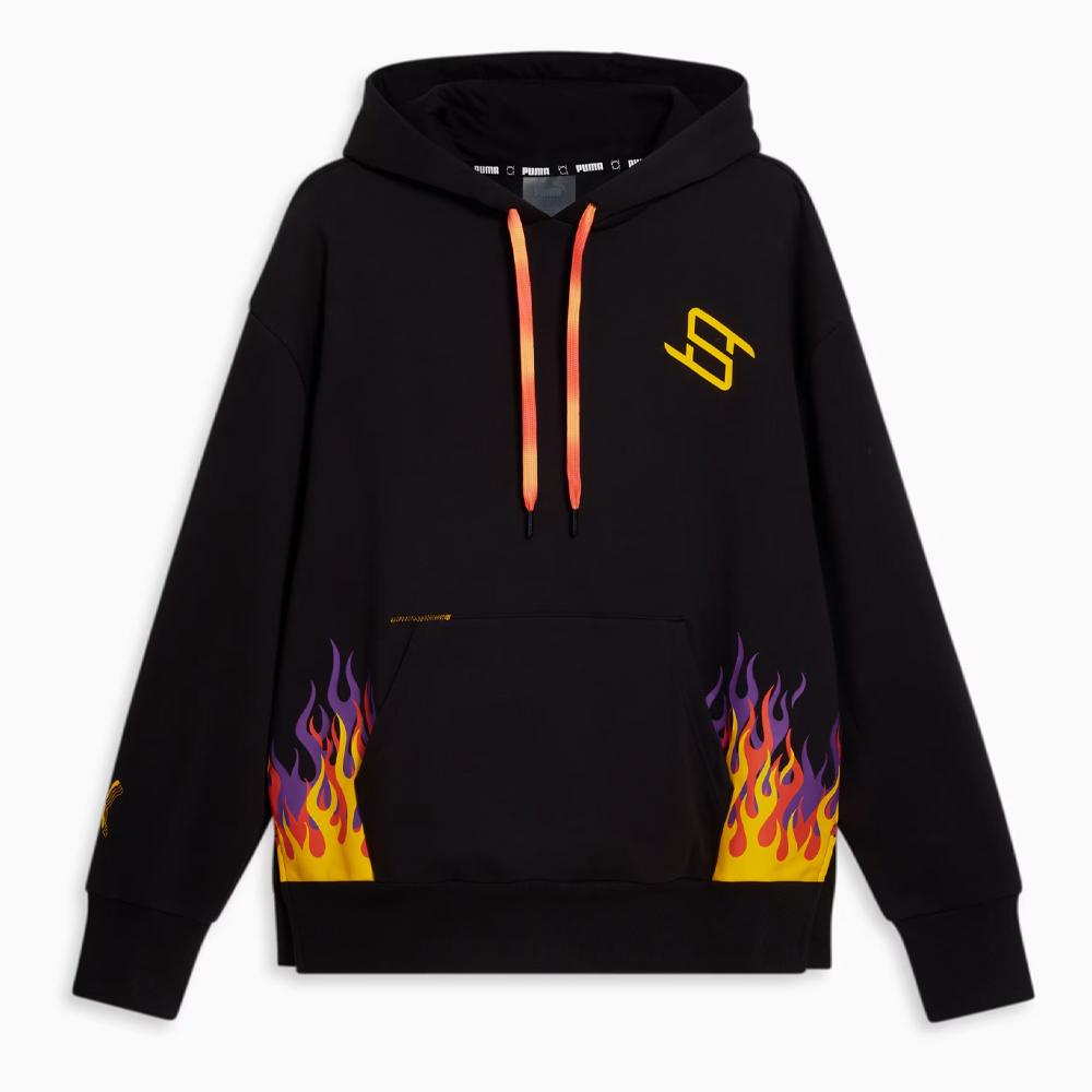 Sweat à Capuche Noir Mixte Puma Stewie X Fire Hoodie pas cher