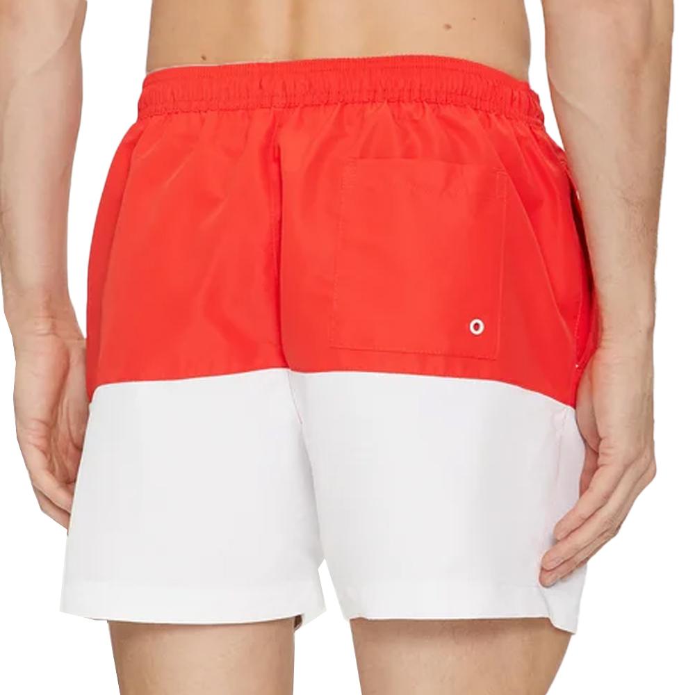 Short de bain Rouge/Blanc Homme Calvin Klein Jeans KM0KM00994 vue 2