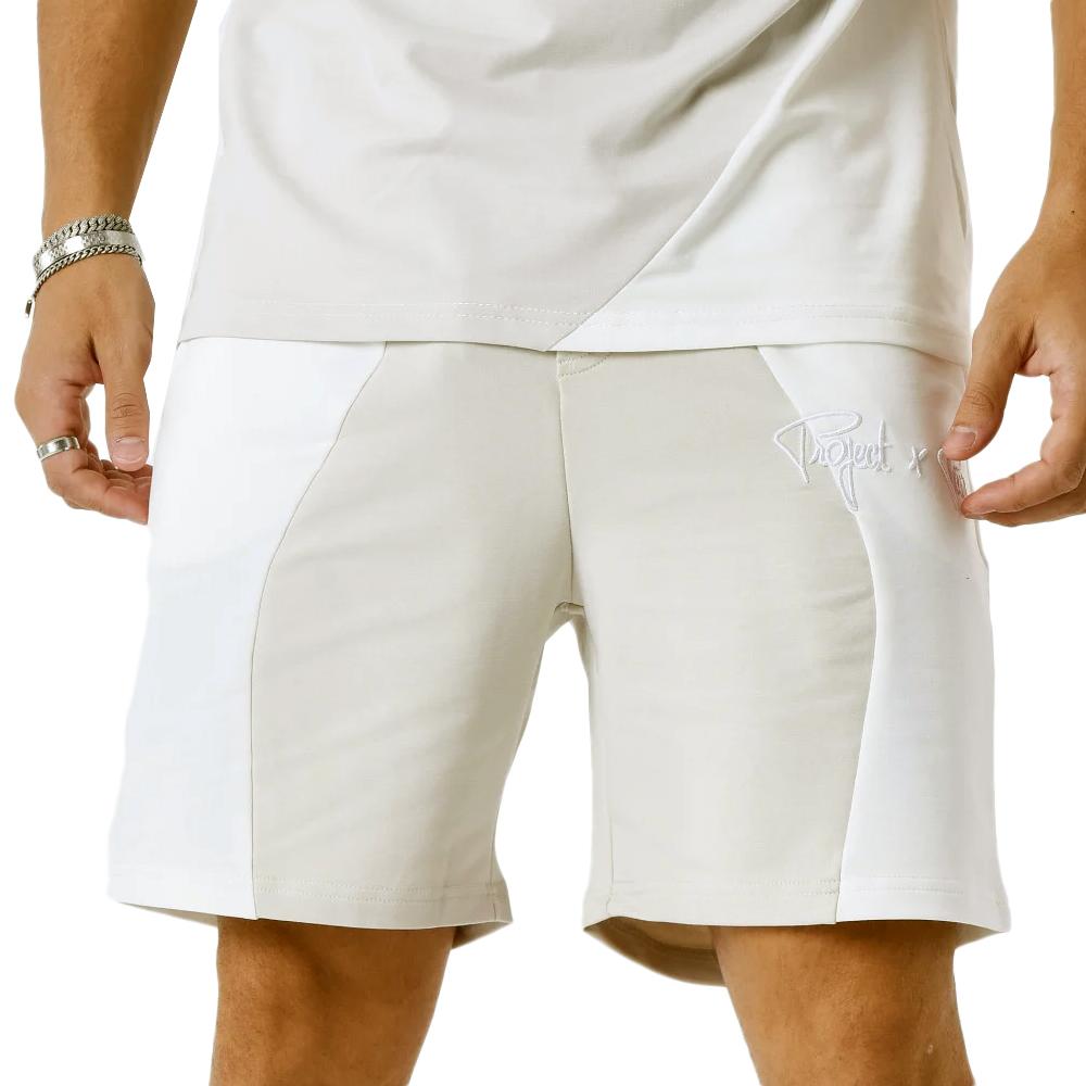 Short Blanc/Beige Homme Project X Paris 2340048 pas cher