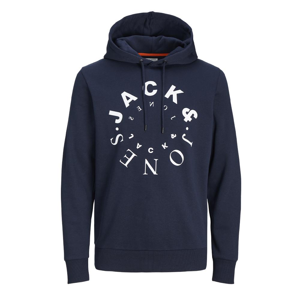 Sweat à Capuche Marine Homme Jack & Jones Warrior pas cher