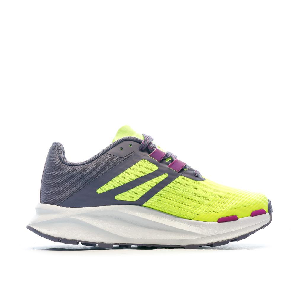 Chaussure De Trail Jaune Fluo/Violet Femme The North Face Eminus vue 2