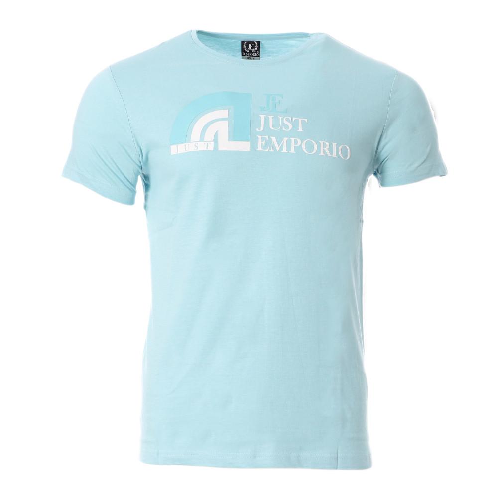 T-shirt Bleu Homme Just Emporio MOZKO pas cher