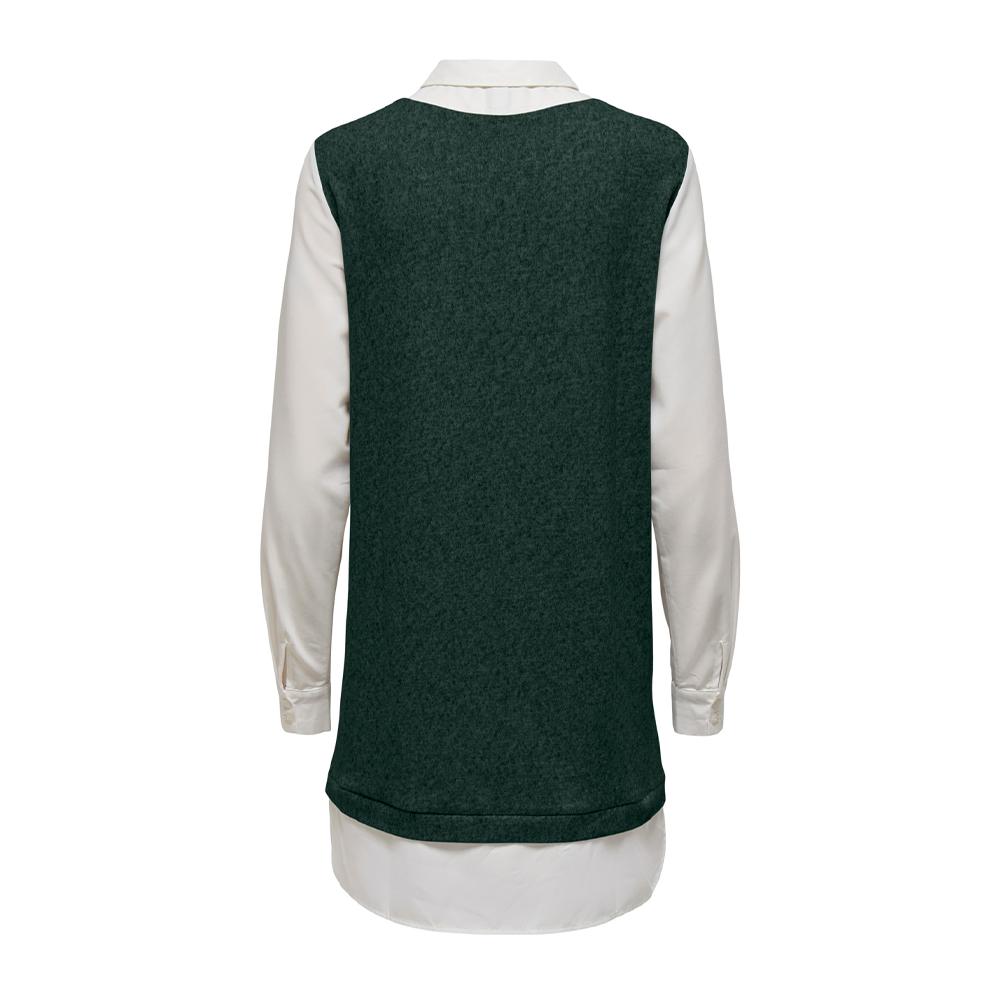 Robe Verte/Blanche Femme JDY Tonsy vue 2