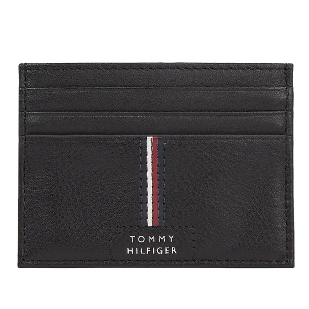 Porte Cartes Noir Tommy Hilfiger AM0AM12186 pas cher