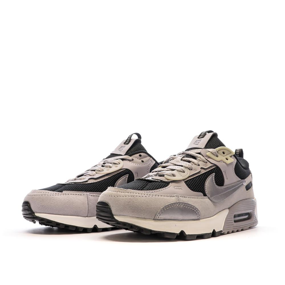 Baskets Grises Noires Femme Nike Air Max 90 Espace des marques