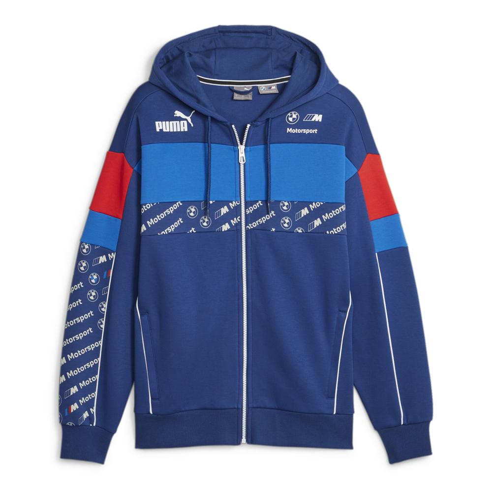 Sweat Zippe à Capuche Bleu Homme Puma Bmw  621866 pas cher