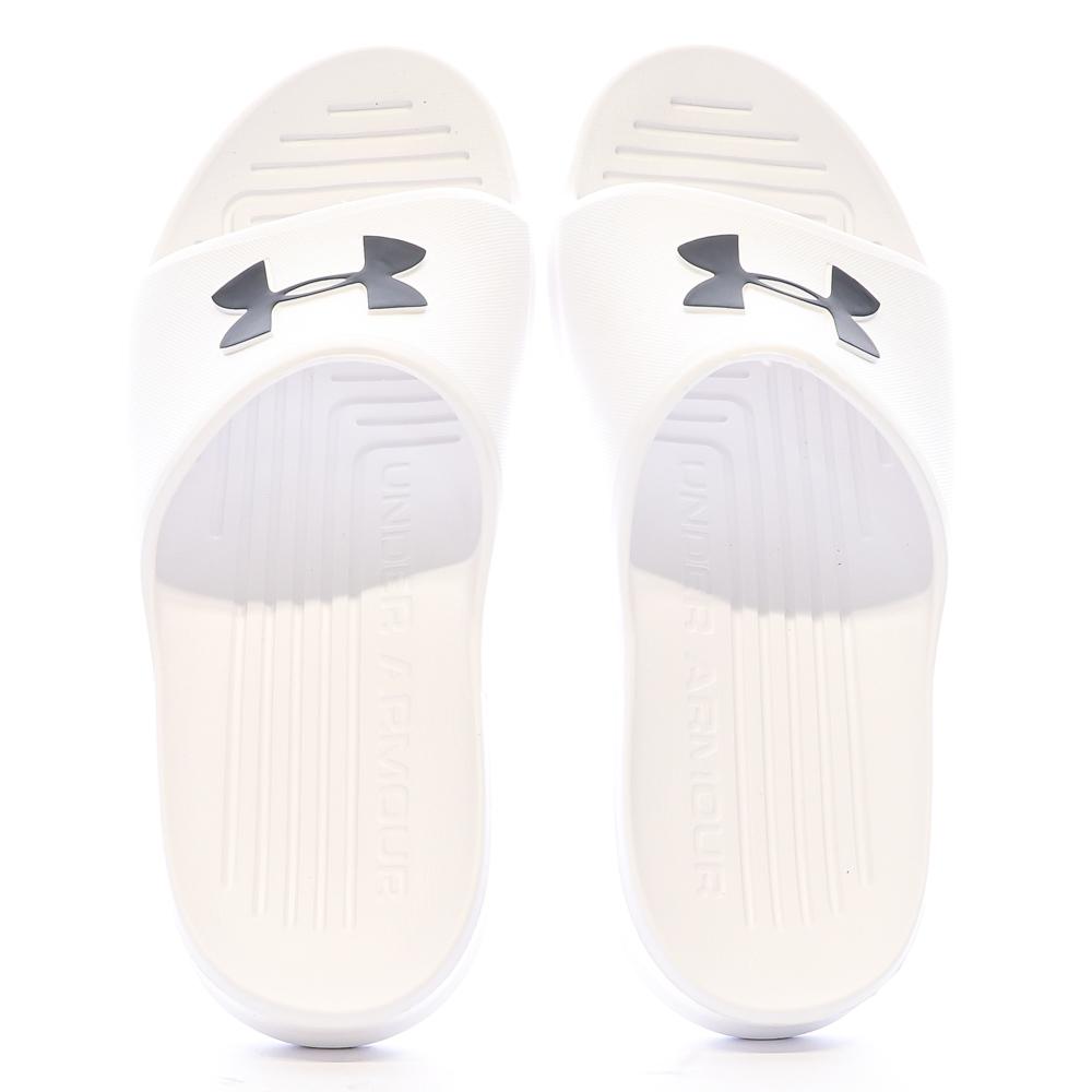 Claquettes Blanches Homme Under Armour Core vue 3