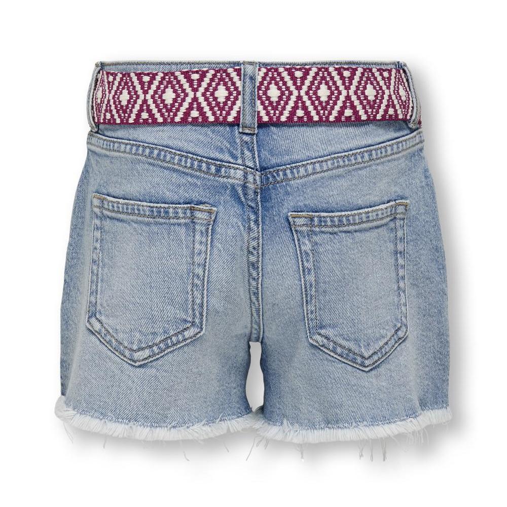 Short Bleu Fille Kids ONLY Kogrobyn vue 2