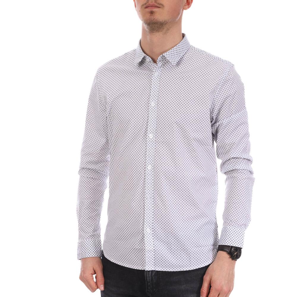 Chemise Blanche à motifs Homme Teddy Smith Carton Strectch pas cher