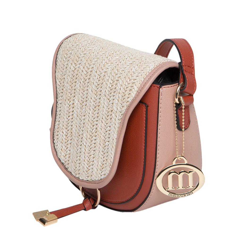 Sac bandoulière Rose Femme Manoukian Ibiza vue 3