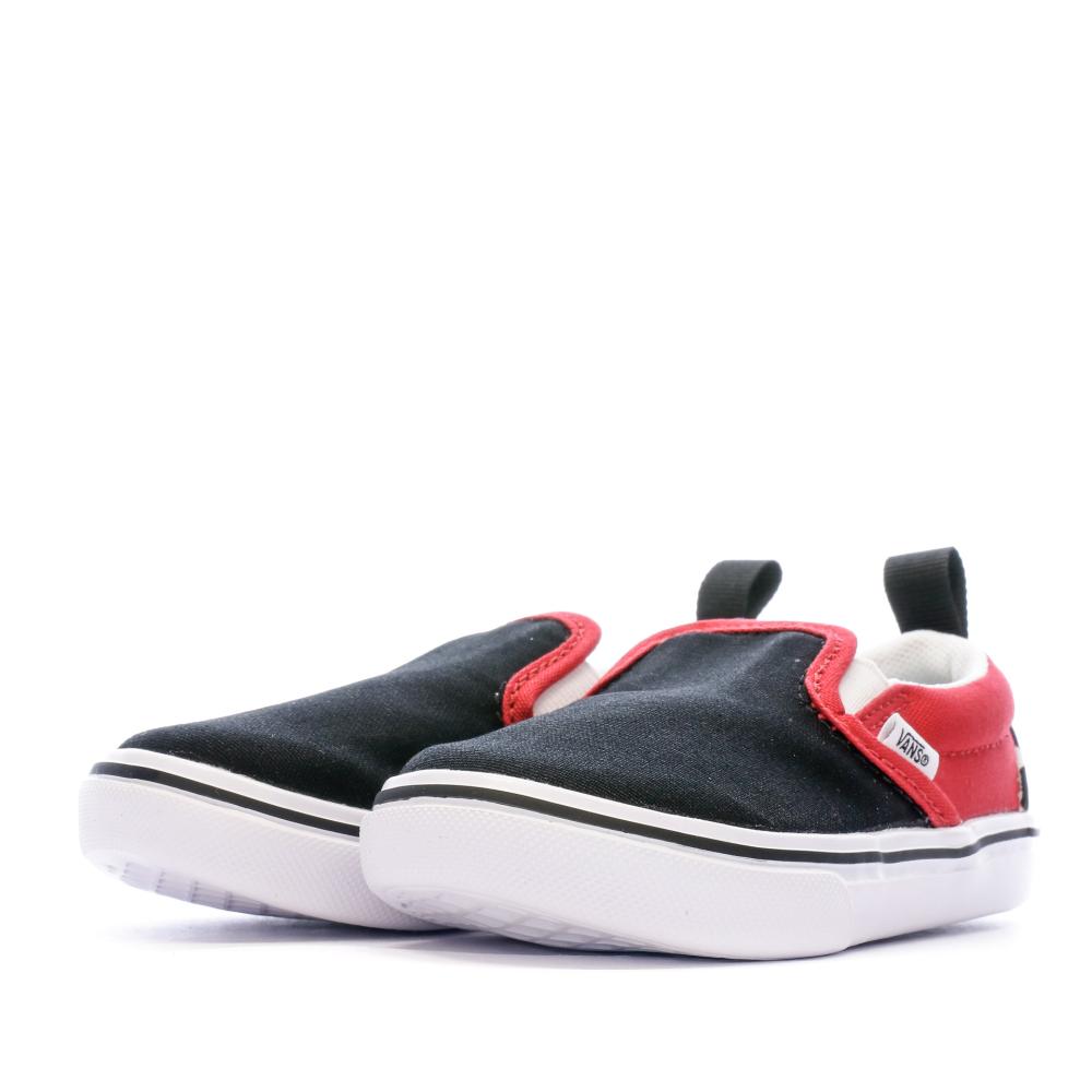 Baskets Noir/Rouge Garçon Vans Comfy vue 6