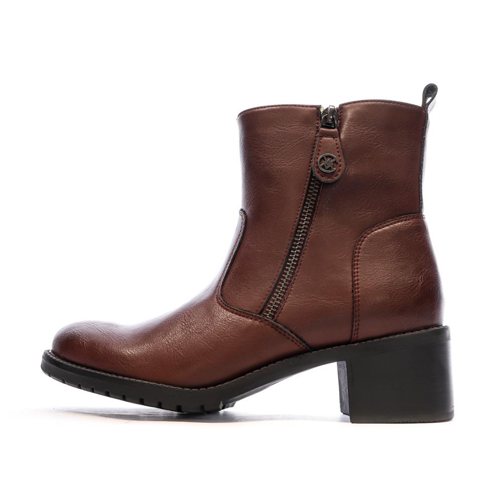 Bottines Bordeaux Femme Chattawak ALTA pas cher