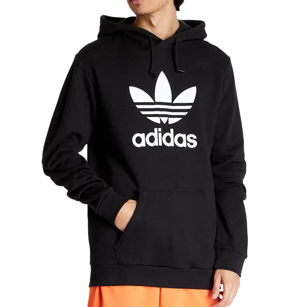 Sweat Noir Homme Adidas Trefoil