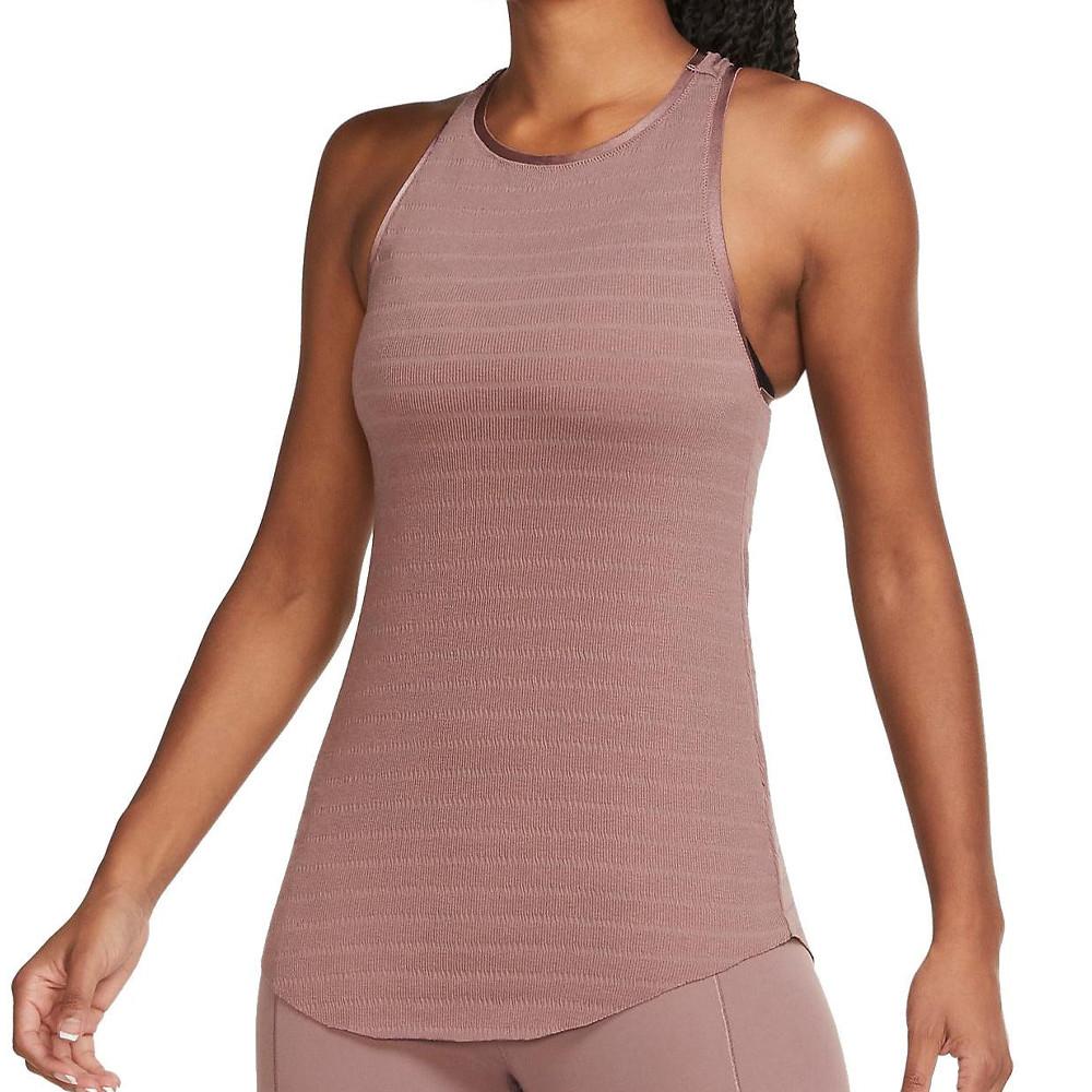 Débardeur Marron Femme Nike Yoga pas cher