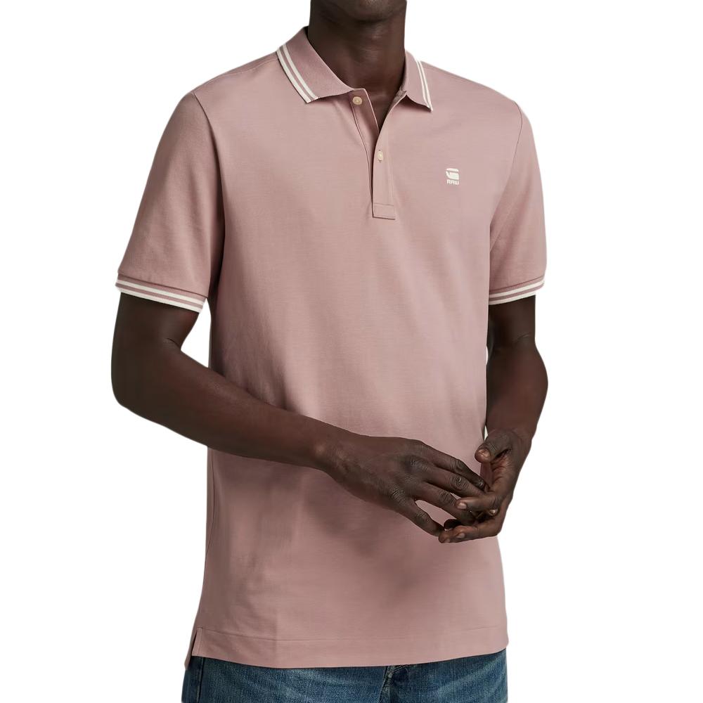 Polo Vieux Rose Homme G-Star Raw Dunda pas cher