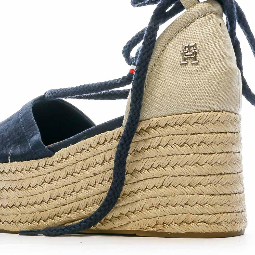 Chaussures compensées Marine Femme Tommy Hilfiger Linen vue 6