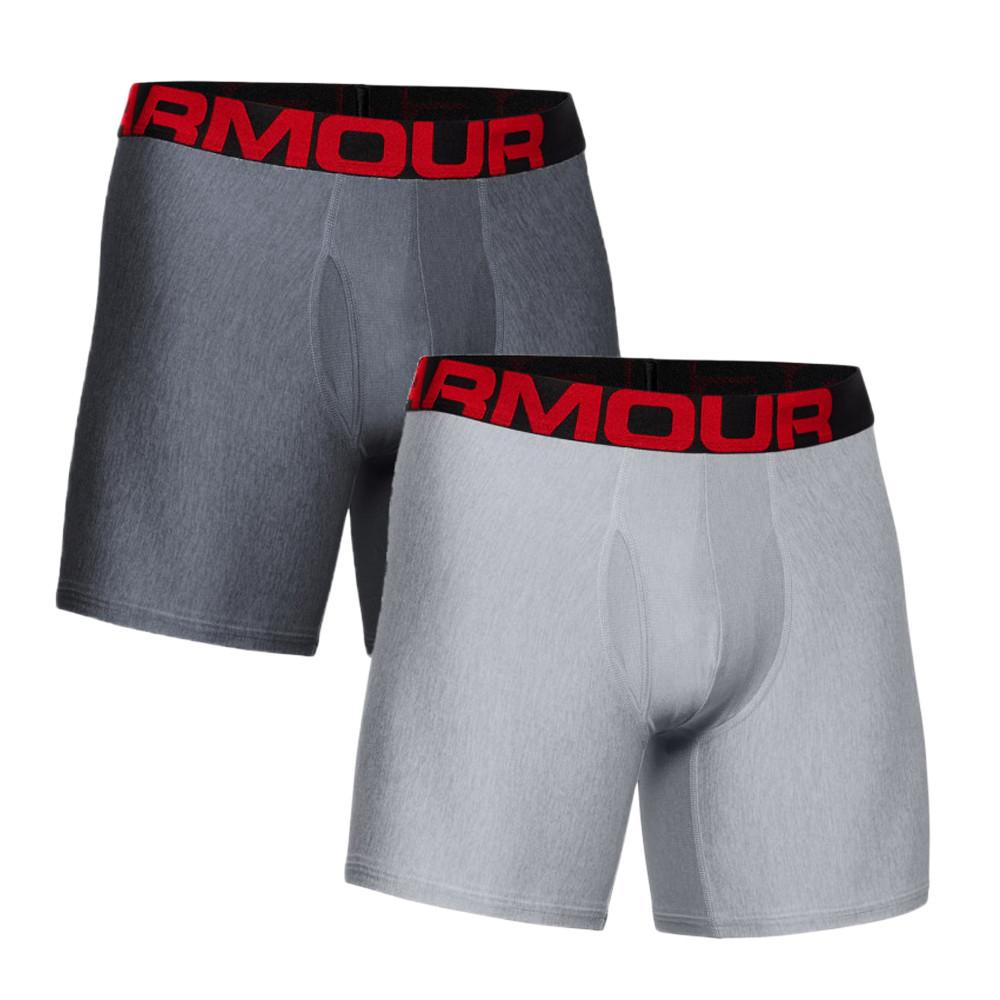 X2 Boxers Long Gris Homme UNDER ARMOUR 1363619 pas cher