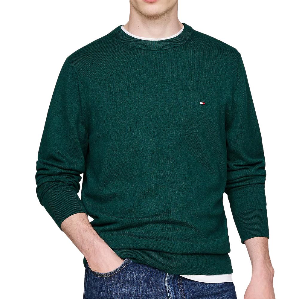 Pull Vert Homme Tommy HilfigerPima pas cher