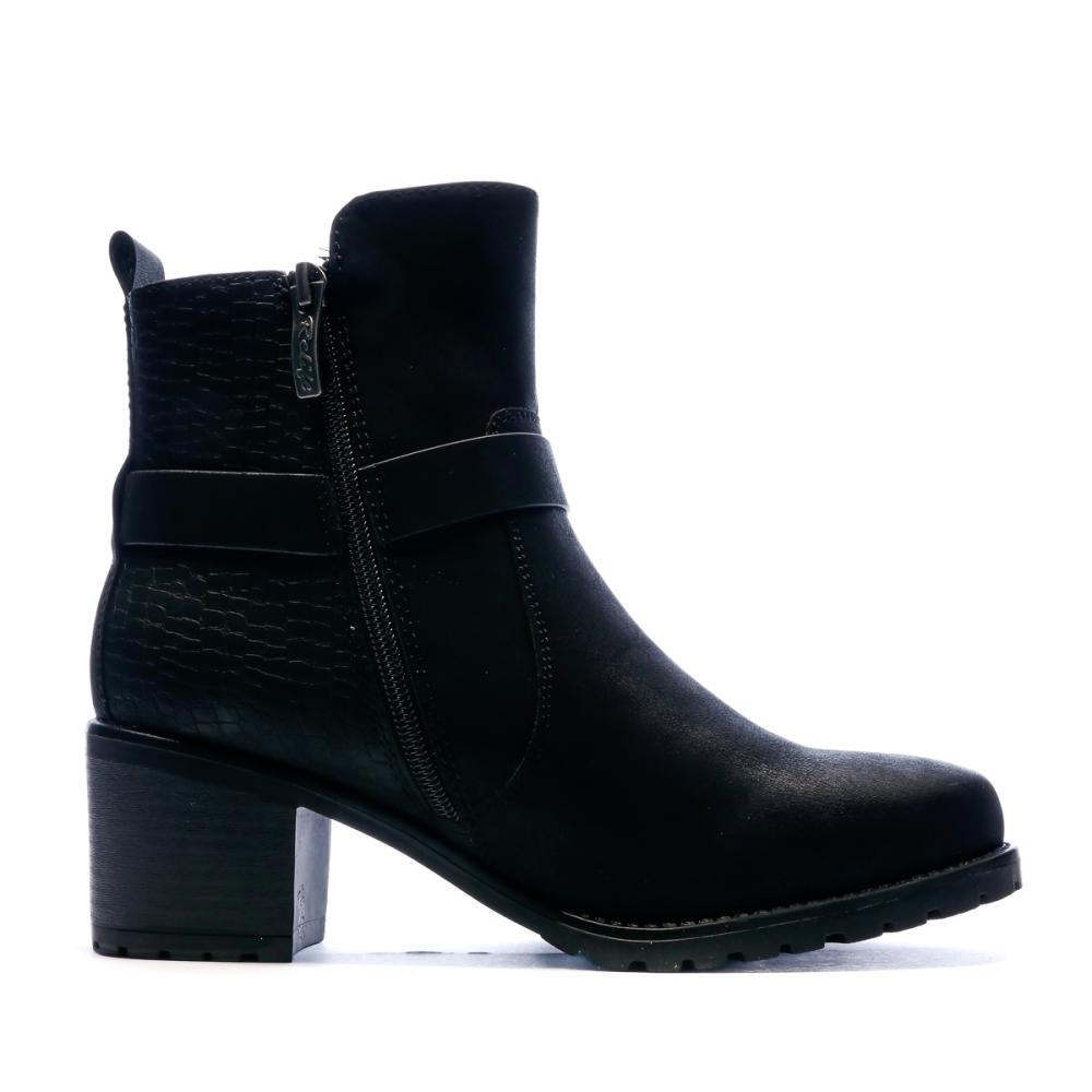 Bottines Noir Femme Relife Jahorse vue 2