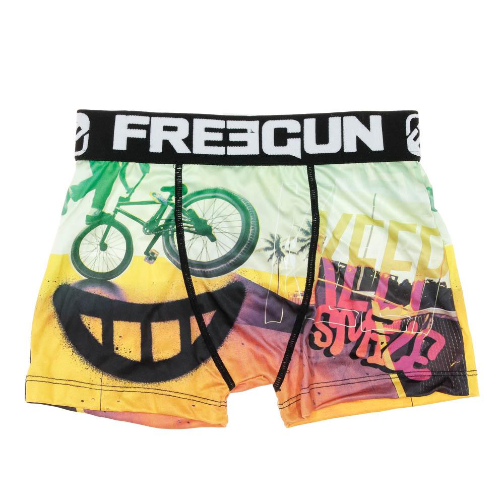 Boxer Noir/Blanc à Imprimés Garçon Freegun Smi pas cher