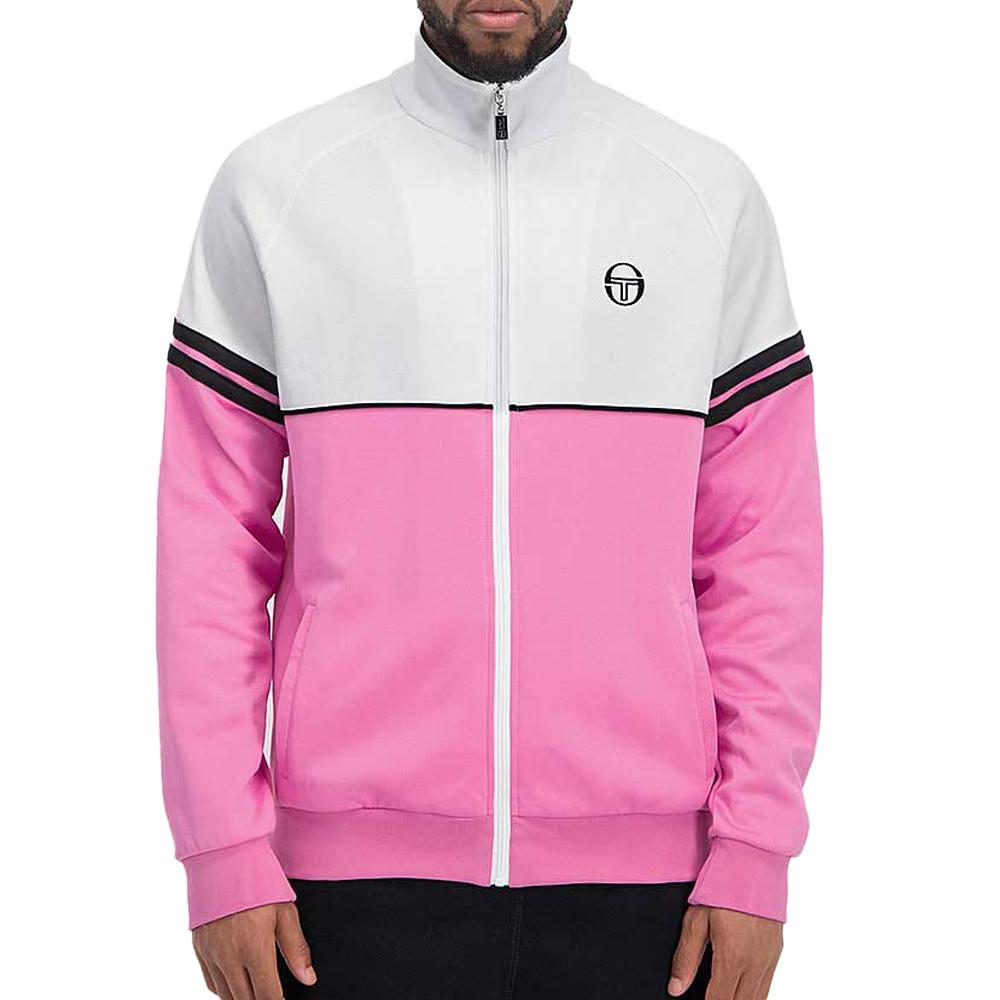 Veste Blanc/Rose Homme Sergio Tacchini Orion pas cher