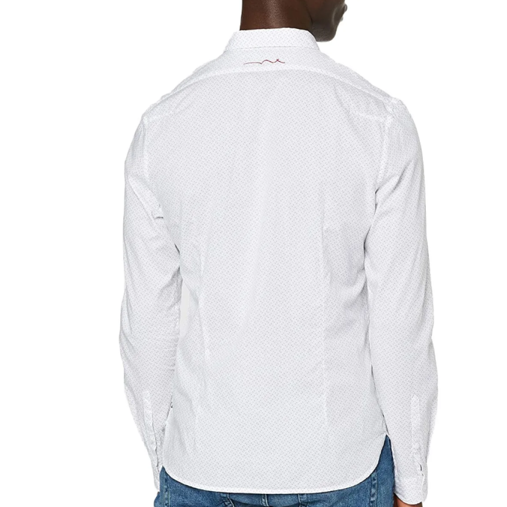 Chemise Blanche à motif Homme Teddy Smith Caster vue 2