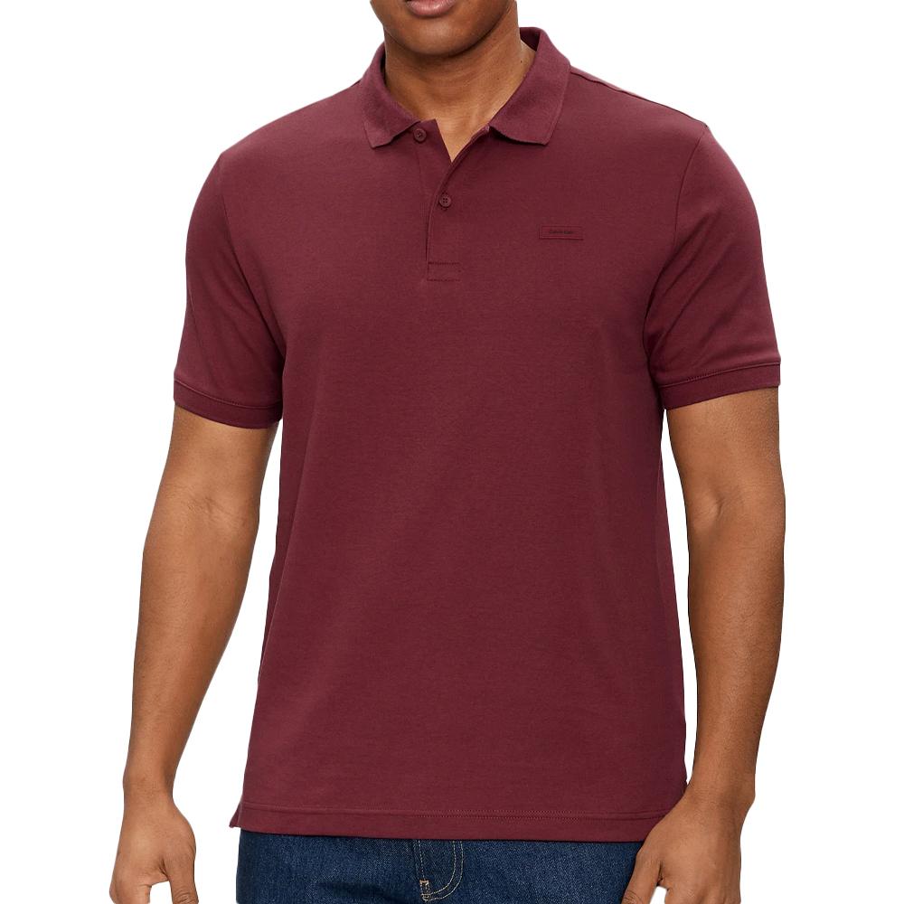 Polo Bordeaux Homme Calvin Klein Jeans K10K111657 pas cher