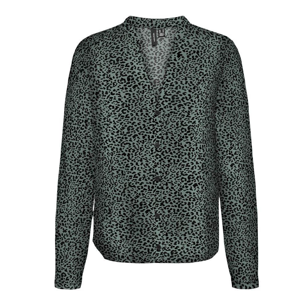 Blouse Verte/Noir Femme Vero Moda Merve pas cher