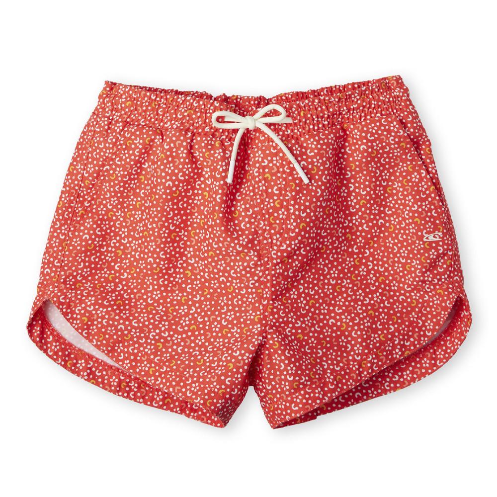 Short Rose/Blanc Fille O'Neill Aop Beach pas cher