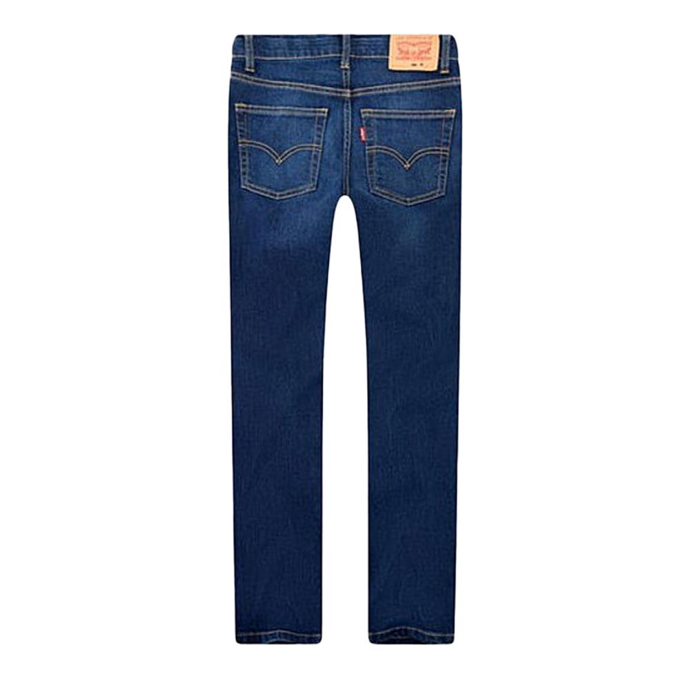 Jean Skinny Bleu Foncé Garçon Levi's Jean 9E2008 vue 2