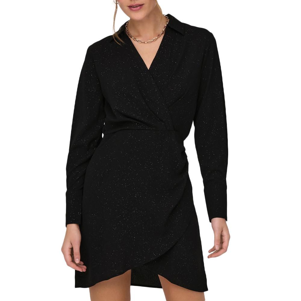 Robe Noir Femme JDY Foil Wrap pas cher