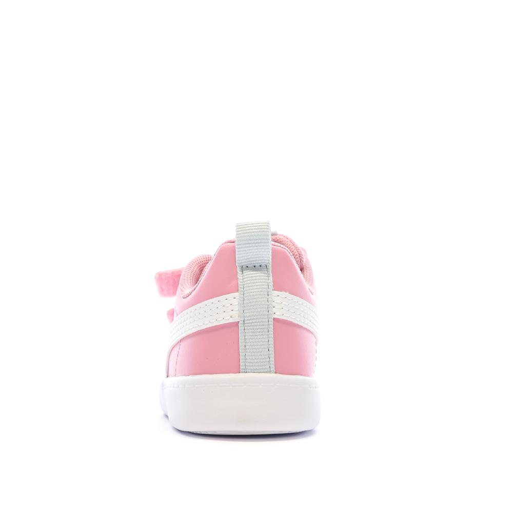 Baskets Rose Fille Puma Courtflex vue 3