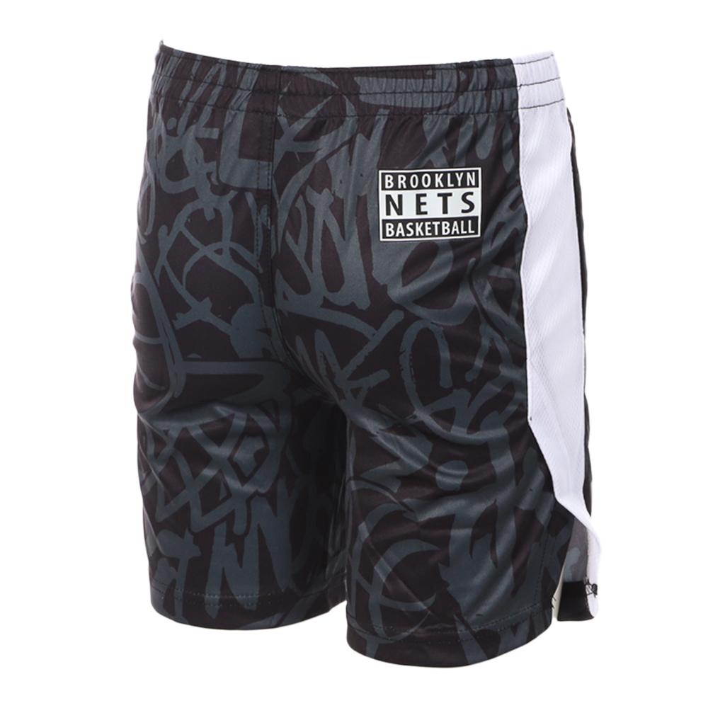 Short de Basketball Noir Garçon NBA Brooklyn Nets vue 2